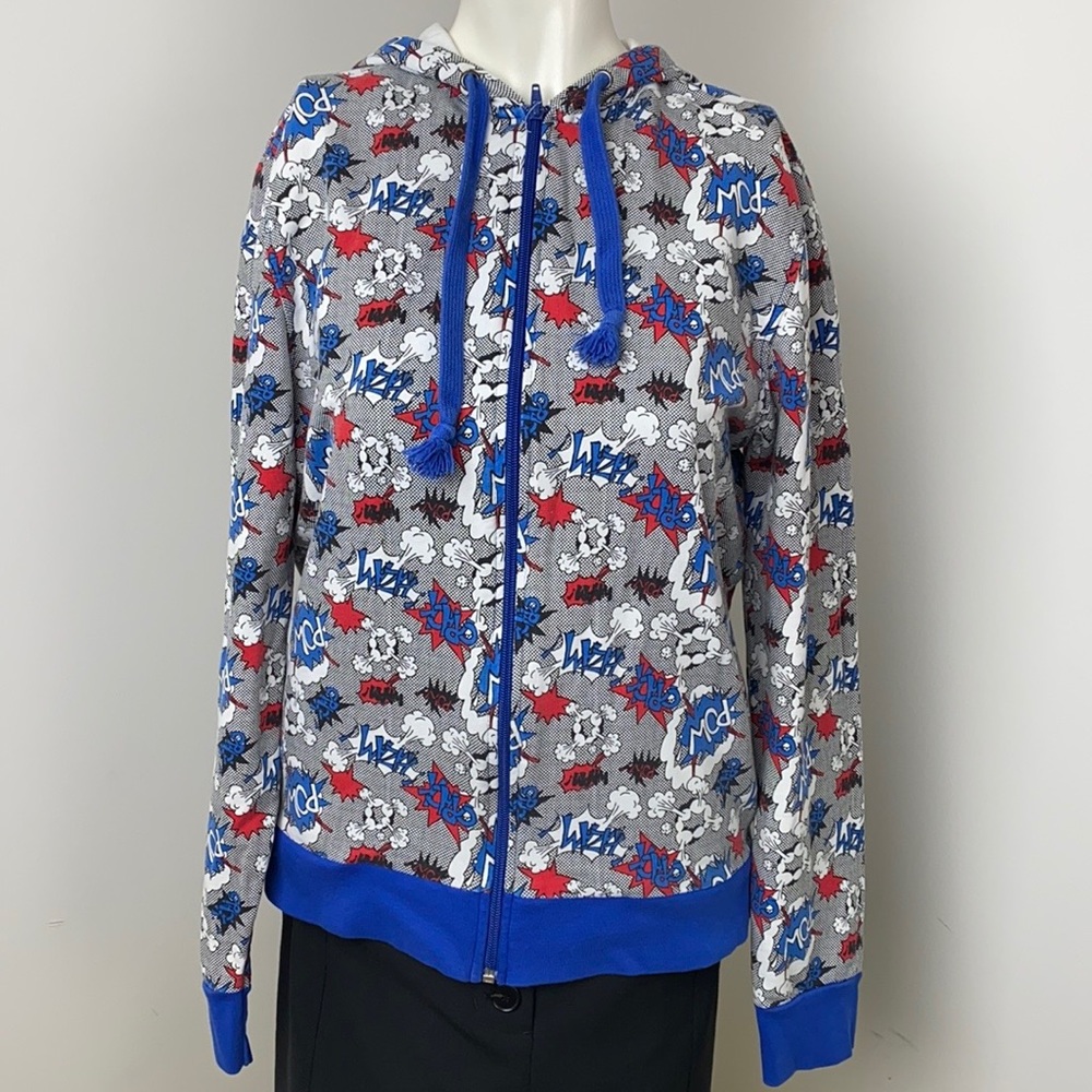 Topman 100% Cotton Cartoon Print Hooded Sweatshirt Size M